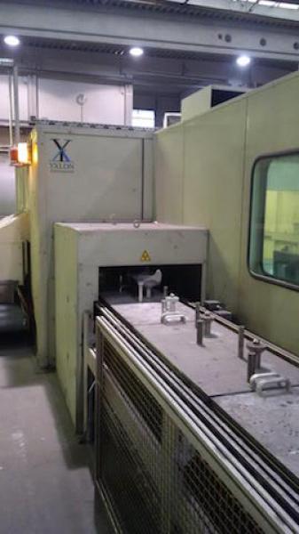 X-Ray control unit (thrufeed) for castings